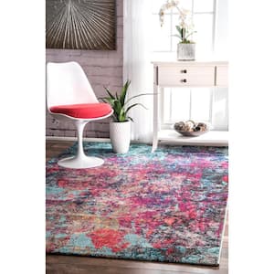 Reva Abstract Multi 9 ft. x 12 ft. Area Rug