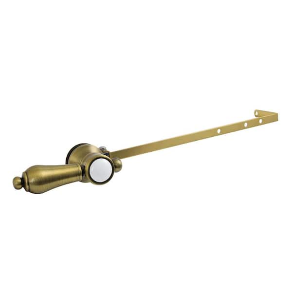 Heirloom Universal Front or Side Mount Toilet Tank Lever in Antique Brass