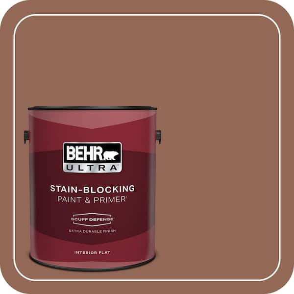 BEHR ULTRA 1 gal. #S190-6 Rio Rust Extra Durable Flat Interior Paint & Primer