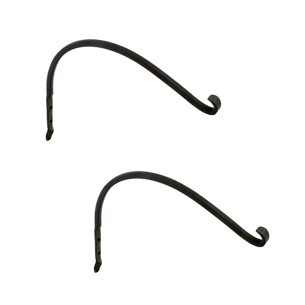 Set of 2 Flower Design Arc Brackets, 15 Inch Long, Black Powder Coat Finish price history on PriceWatchPro