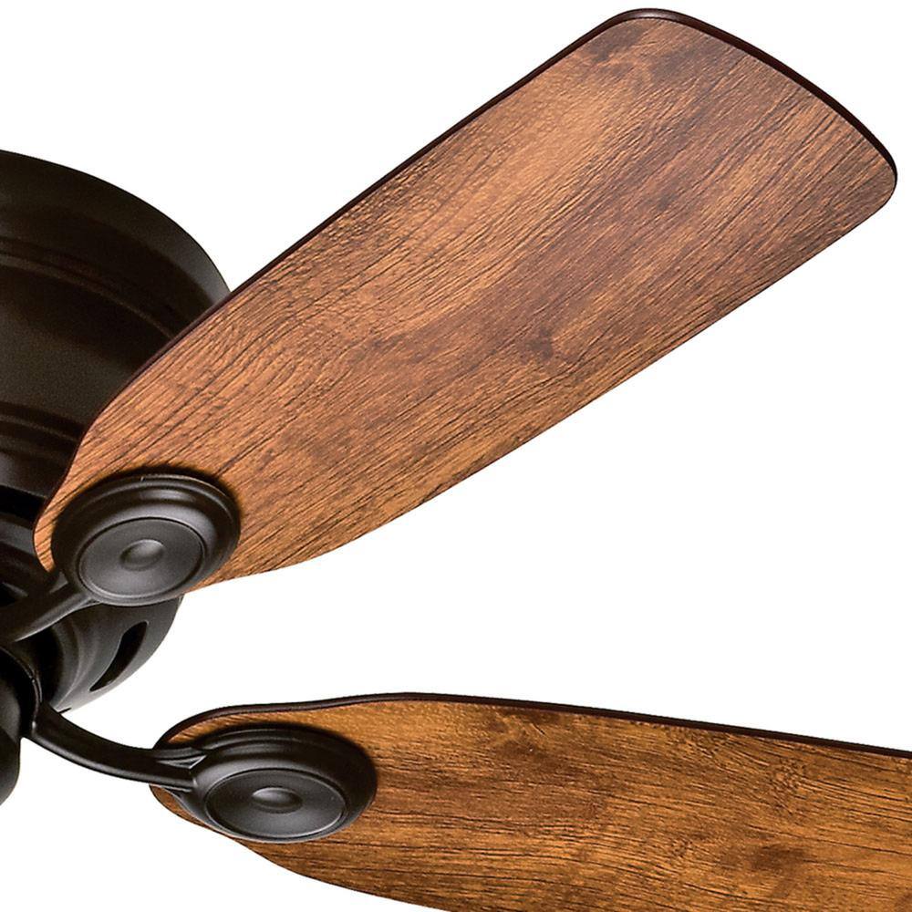 42" New Bronze Low Profile Ceiling Fan with Oak Blades
