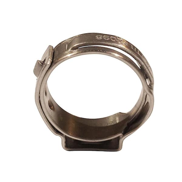 SharkBite 1-inch Stainless Steel PEX Clamp Ring (10-Pack)