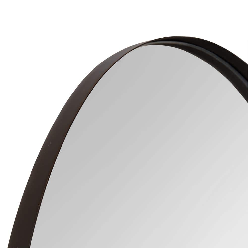 Elegant Oval Bronze-Gold Vanity Wall Mirror 24x34.7