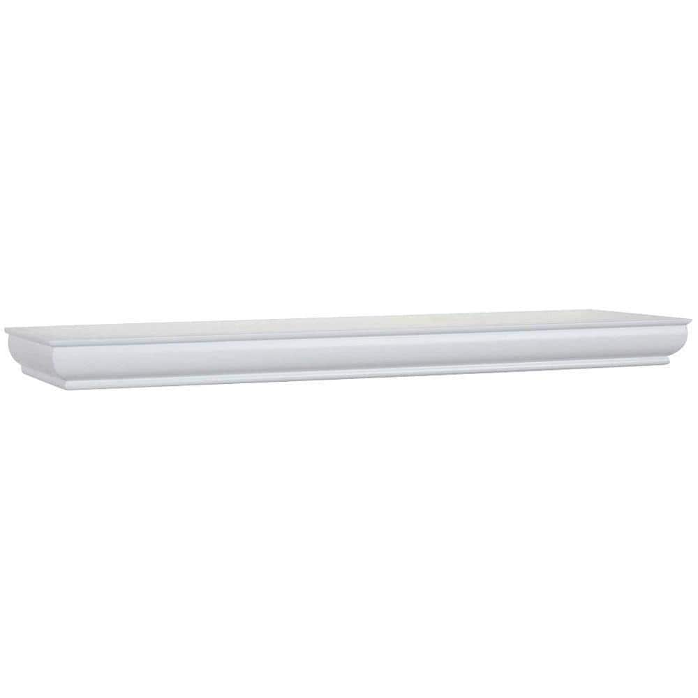 Home Decorators Collection 24 in. L x 8 in. W Profile White Shelf