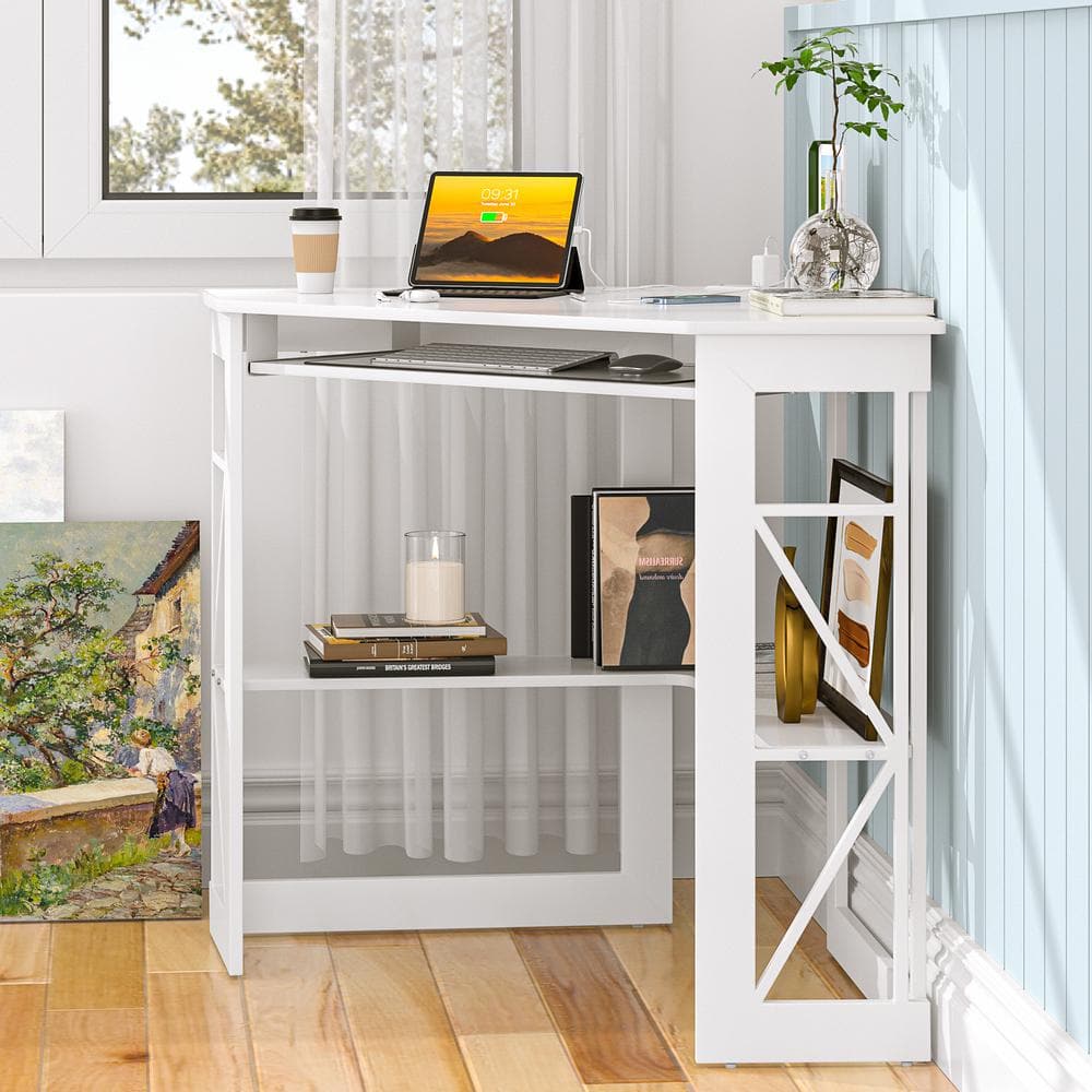 VECELO Corner Computer Desk - Thumbnail 4