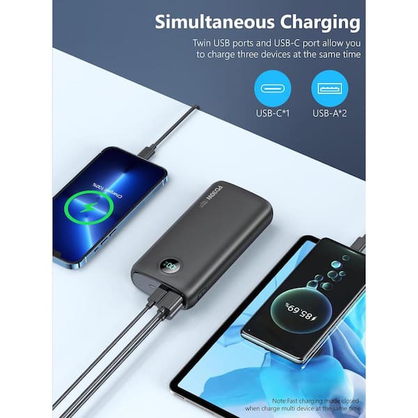 On sale 40000mAh Power Bank Portable Charger QC 4.0 and PD 30W Quick Charging