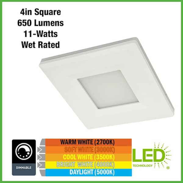 Square canless recessed deals lighting