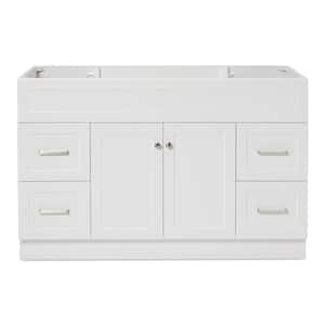 Hamlet 54 in. W x 21.5 in. D x 34.5 in. H Freestanding Bath Vanity Cabinet Only in White