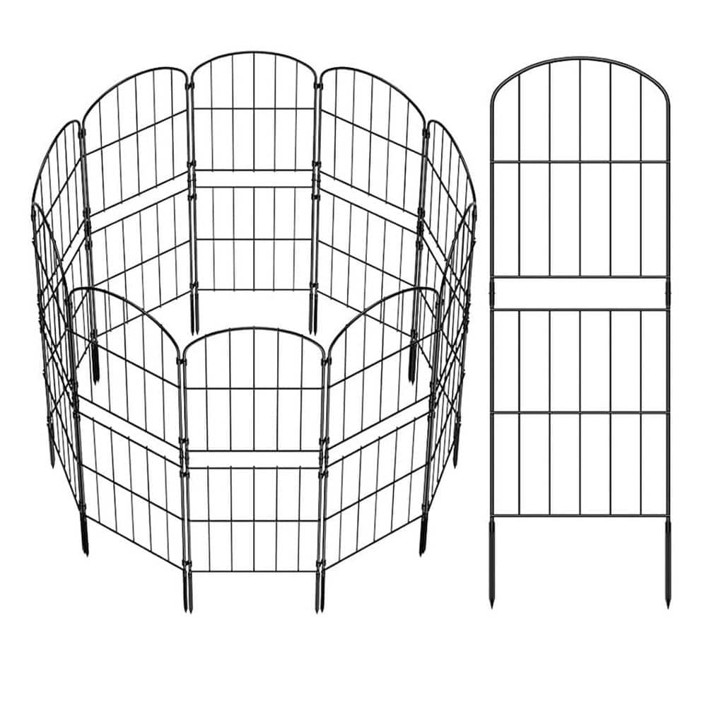 38 in. Metal Decorative Garden Fence Rustproof Wire Border with Plastic Stakes 10ft Long for Yard and Patio price history on PriceWatchPro