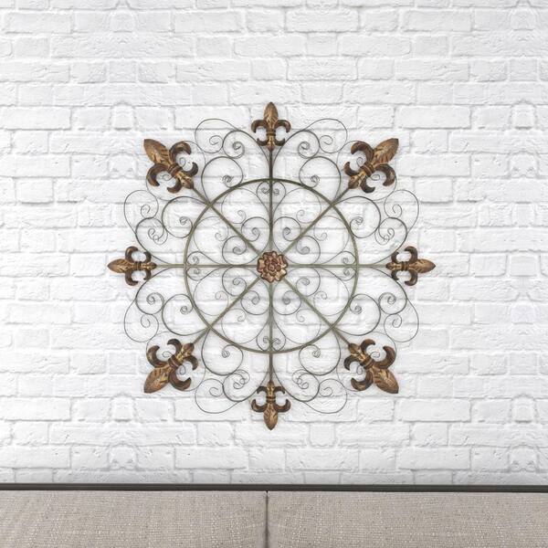 Zimlay Rustic Fleur-De-Lis sale Metal Wall Decor 44567