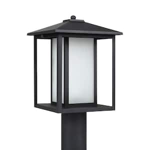 Hunnington 1-Light Outdoor Black Lamp Post Light