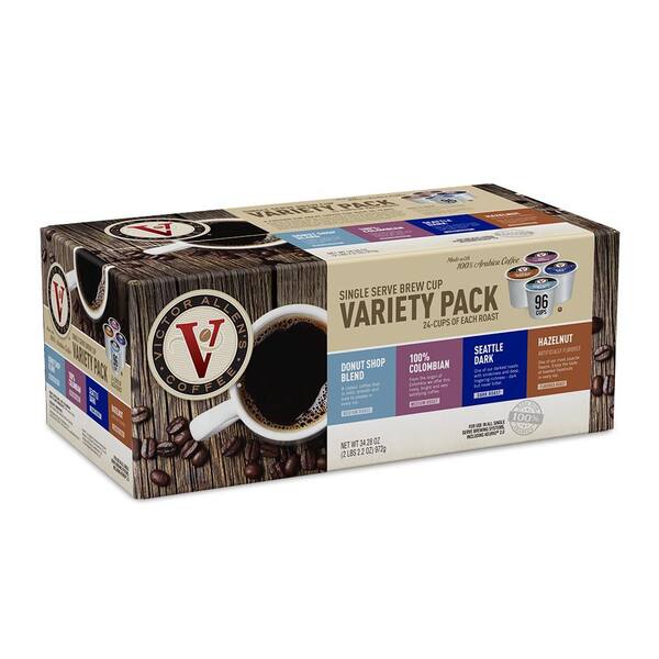 Victor Allen's Variety Pack Assorted Roasts and Flavored Coffee Single Serve Cups (96-Pack)