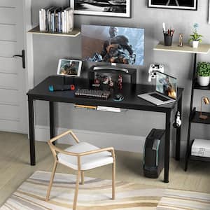 Product Width 55 in. Rectangle Black Computer Desk