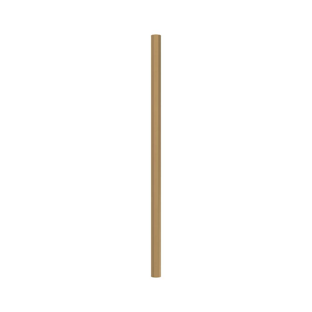 Champagne Bronze Modern Polished Bar Cabinet Pull with Mounting Hardware