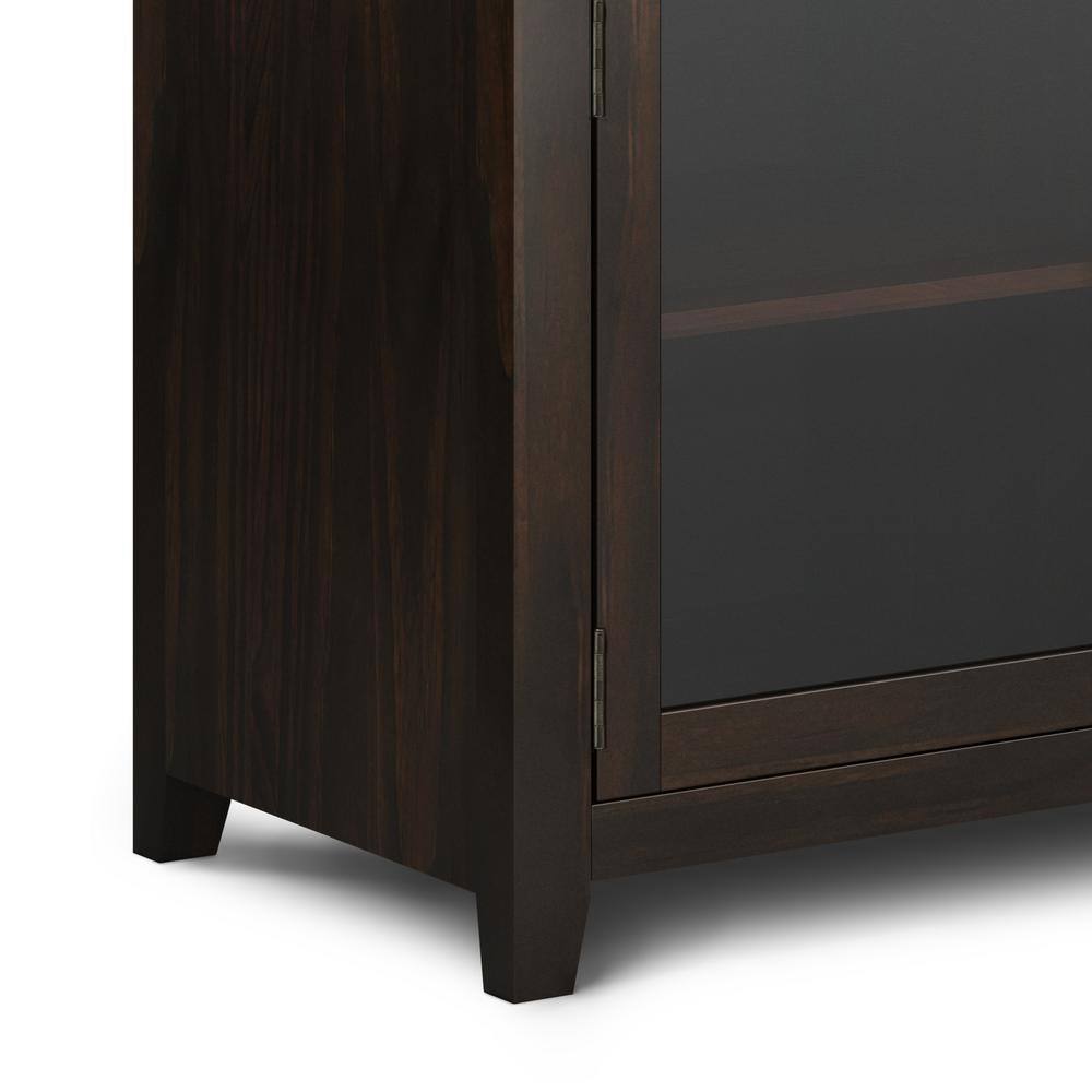Cosmopolitan Mahogany Solid Wood 54" Wide Contemporary Sideboard Buffet
