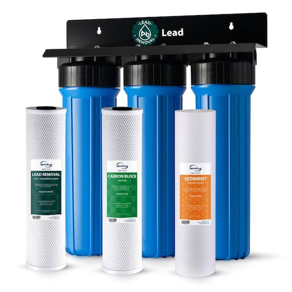 ISPRING SGS-Tested Whole House Water Filter System, Reduces Arsenic, Cadmium, Mercury, Sediments, Chlorine, and up to 99% Lead