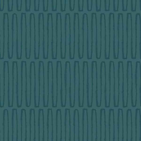 A-Street Prints Lars Blue Teal Retro Wave Wallpaper Sample