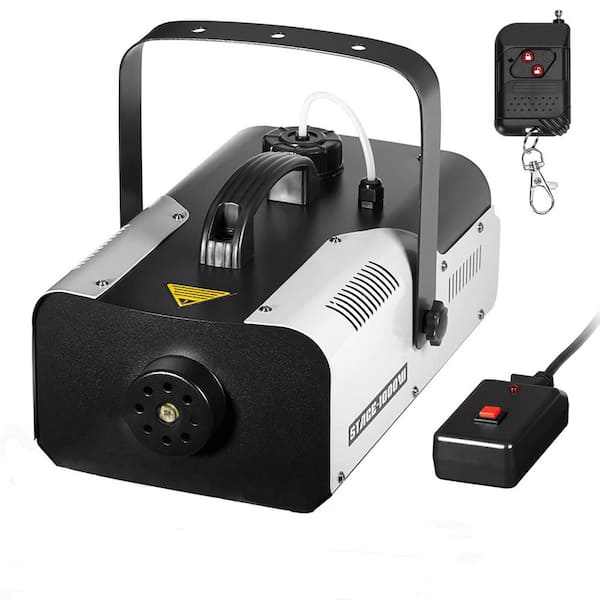 1000-Watt Fog Machine w/ Wireless Remote and Manual Control, Professional Stage Smoke Machine for DJ Concert Halloween