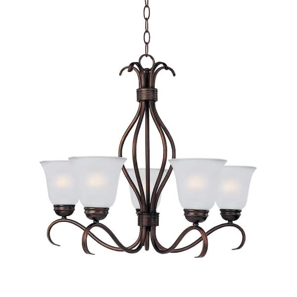 Maxim Lighting Basix 5-Light Gray Chandelier