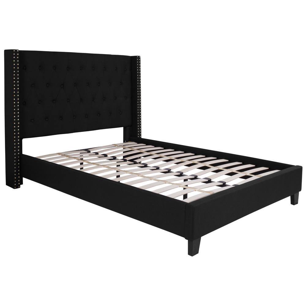 Light Gray King Platform Bed - thumbnail 8