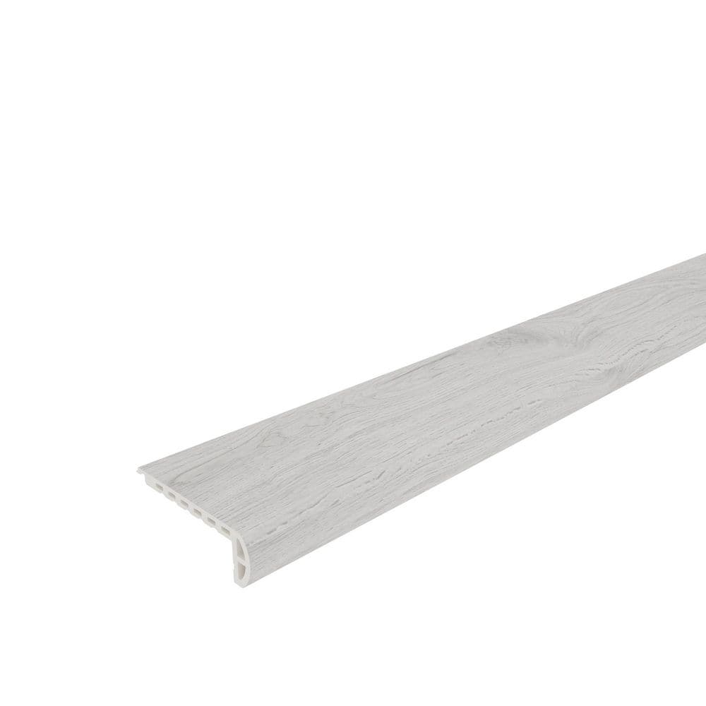 Everlux Premium Flooring Giselle Ice Gray 0.78 in. T x 2.36 in. W x 94.5 in. L Flush Stair Nose Molding price history on PriceWatchPro