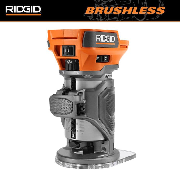 RIDGID 18V Brushless Cordless Compact Router (Tool Only)