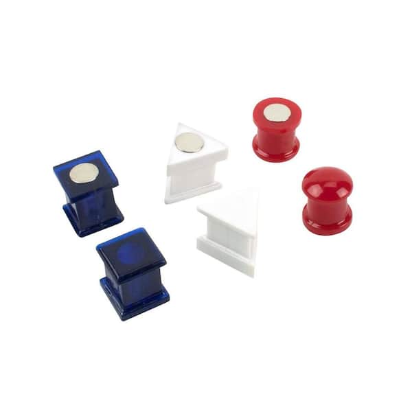 Everbilt Red, White and Blue Utility Magnets (6-Piece per Pack)