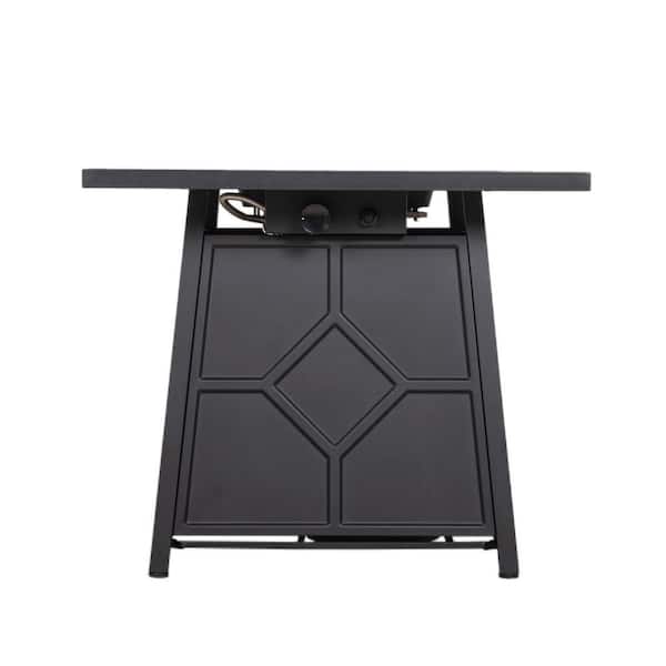 Unbranded 28 in. Outdoor Propane Fire Pits Heating with Lava Rocks