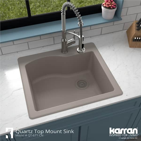 Regency 9 x 9 x 5 18-Gauge Stainless Steel One Compartment Drop-In Sink