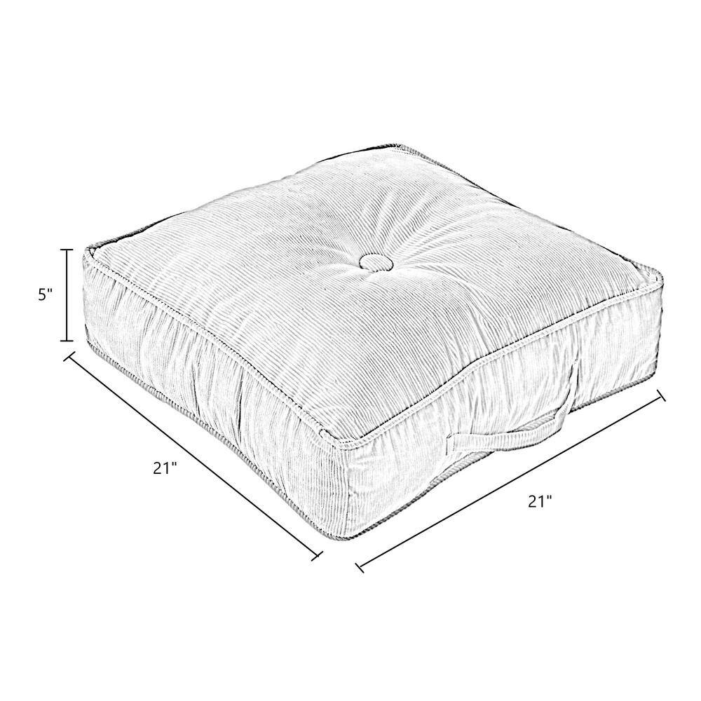 Omaha Bitter Deluxe Microfiber 21" Square Floor Pillow