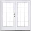 MP Doors 60 in. x 80 in. Fiberglass Smooth White Left-Hand Inswing ...