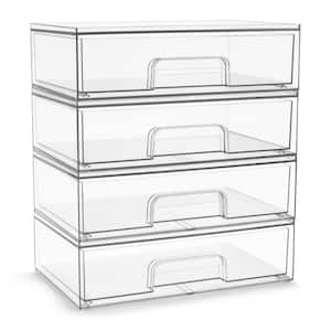 Sorbus Sorbus Acrylic Tall Stackable Makeup Storage Container Organizer ...