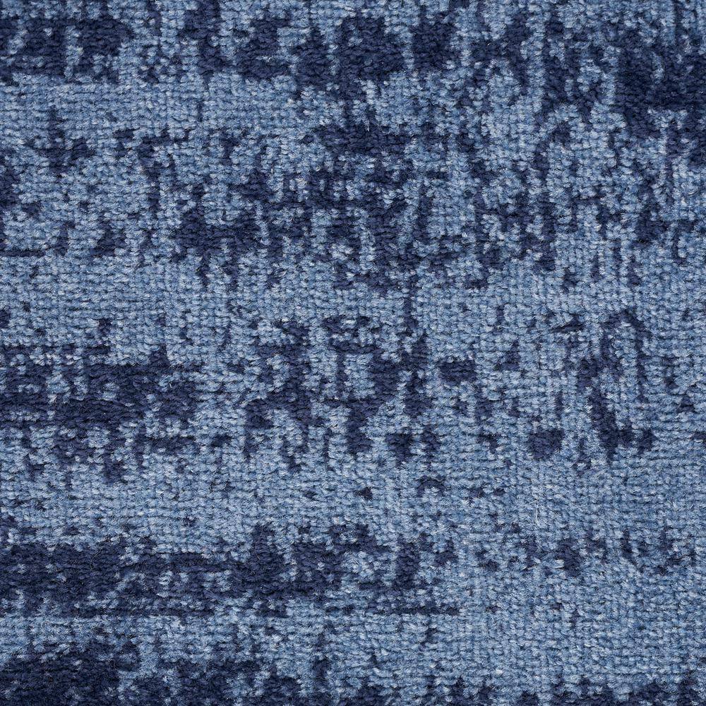 Essentials Denim Blue Abstract Indoor/Outdoor Square Rug