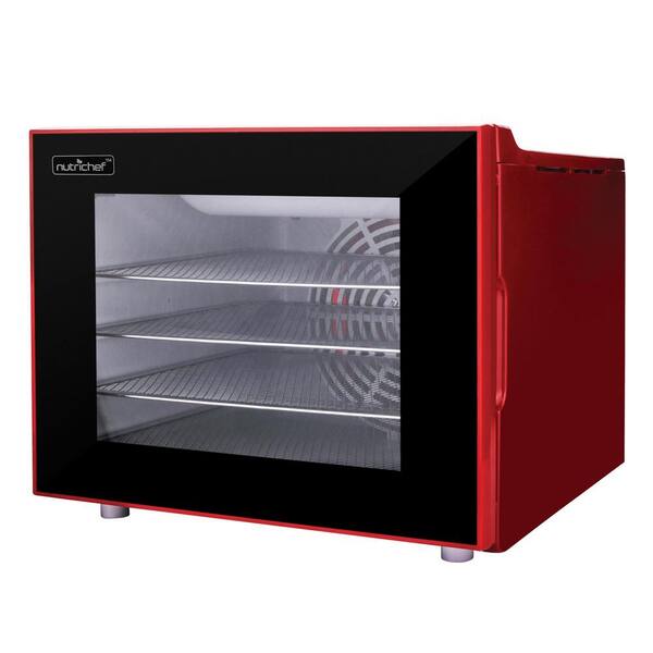 NutriChef 4-Tray Red Premium Food Dehydrator Machine