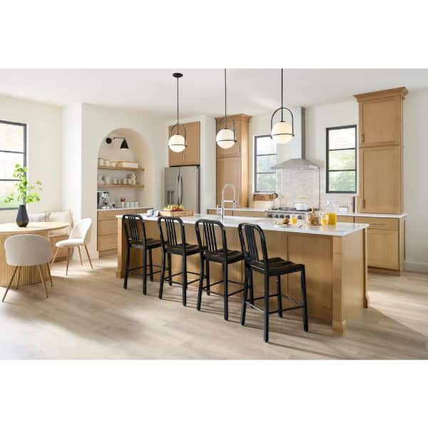 Avondale 36 in. W x 24 in. D x 96 in. H Ready to Assemble Plywood Shaker Pantry Kitchen Cabinet in White Oak