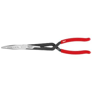 13 in. 45-Degree Long Needle Nose Pliers with Slip Resistant Grip