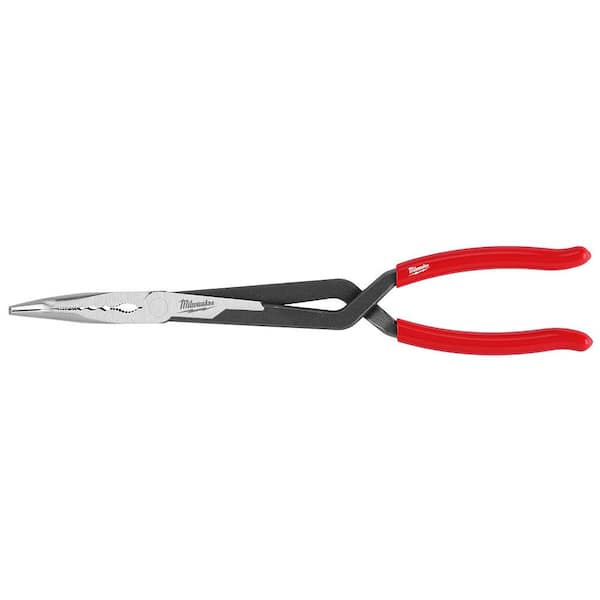 Milwaukee 13 in. 45-Degree Long Needle Nose Pliers with Slip Resistant Grip
