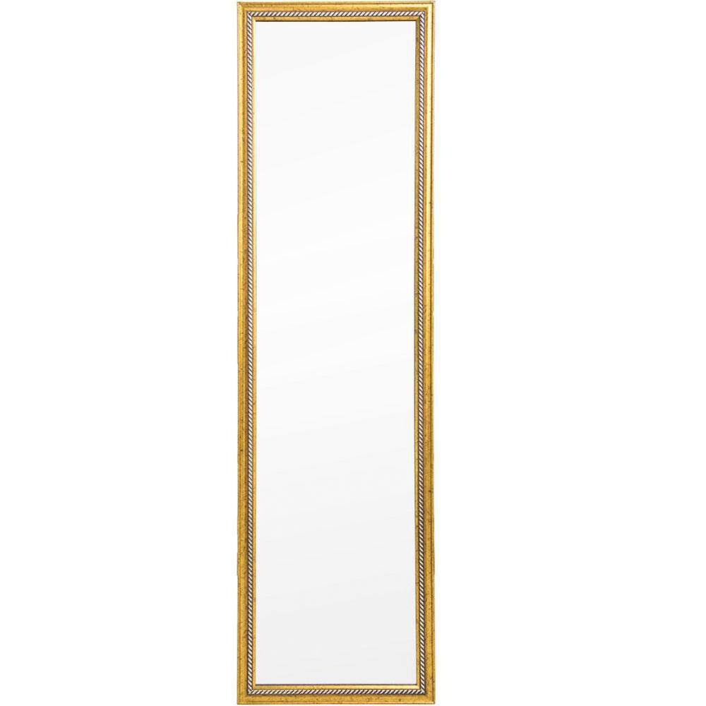 14 in. W x 50 in. H Rectangle Gold Fram Wall Mounted Hanging Full