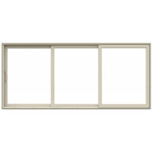V4500 Multi-Slide 177 in. x 80 in. Left-Hand Low-E Desert Sand Vinyl 3-Panel Prehung Patio Door