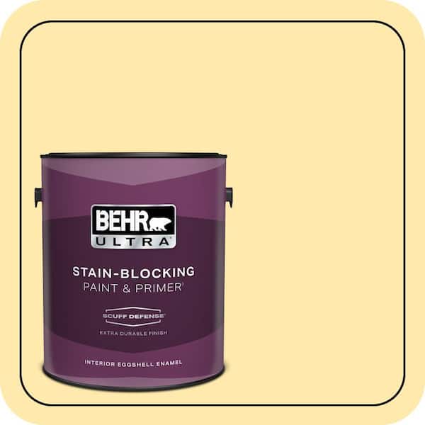 BEHR ULTRA 1 gal. #360A-3 Banana Split Extra Durable Eggshell Enamel Interior Paint & Primer