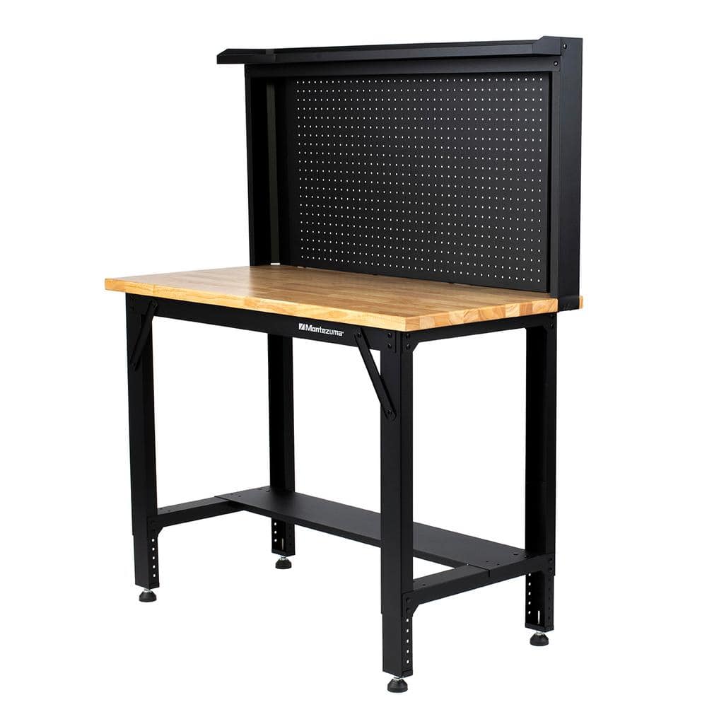 Craftsman 48 in. Adjustable Height Workbench with Pegboard and LED Light