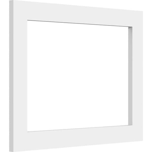 Ekena Millwork 3/8 in. x 16 in. x 12 in. Prescott White PVC Decorative ...