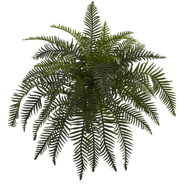 Nearly Natural Indoor 26 in. River Fern Artificial Plant (2-Set)