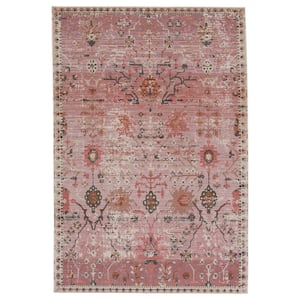 Swoon Pink 5 ft. X 7 ft.3 in. Oriental Rectangle Area Rug