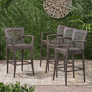 Farley Outdoor Wicker 30 Inch Barstools (4-Pack)