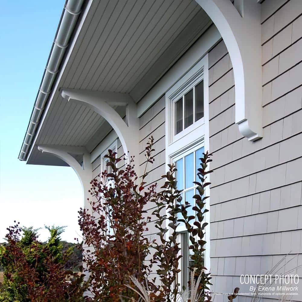 Off-White Architectural Grade PVC Corbel Bracket, 22" Height