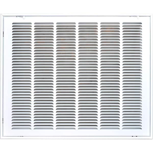 SPEEDI-GRILLE 25 in. x 20 in. Return Air Vent Filter Grille, White with Fixed Blades