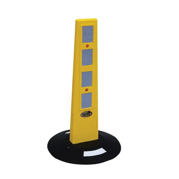 Vestil 13.25 in. x 13.25 in. x 23 in. Poly Bollard Barricade