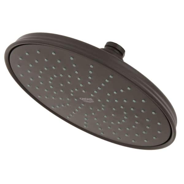 GROHE Rain Shower 1-Spray 8 in Fixed Shower Head in Oil Rubbed Bronze