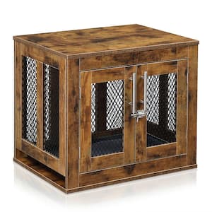 23.6 in. Brown Rectangle MDF End Table